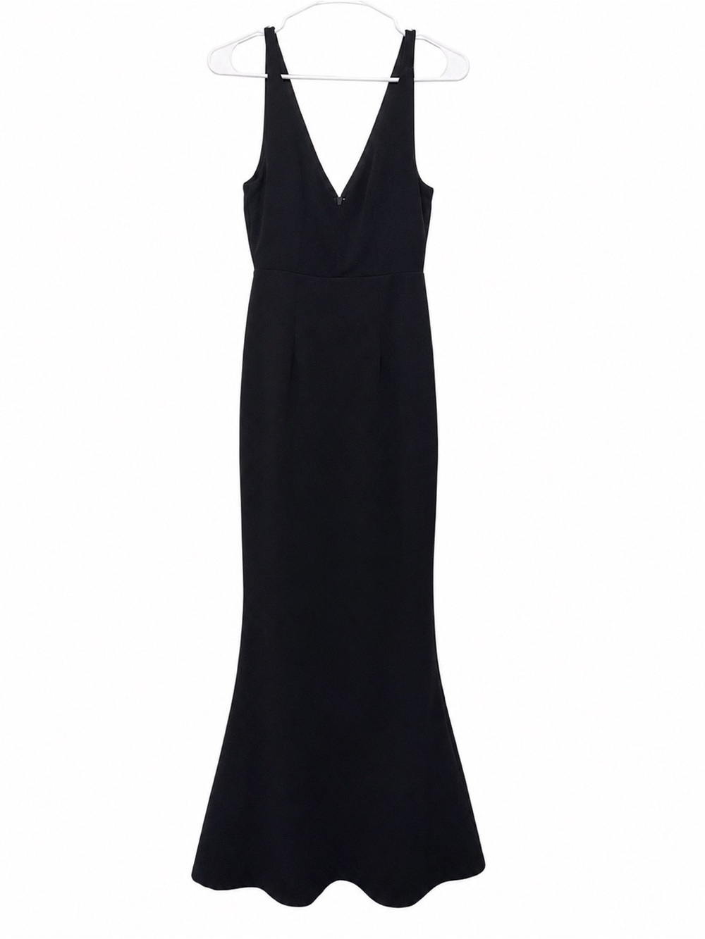Lulu’s Navy blue V-Neck Mermaid dress, size xs